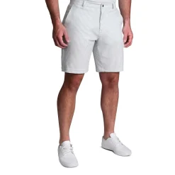 State and Liberty Athletic Fit Shorts - Grey Seersucker