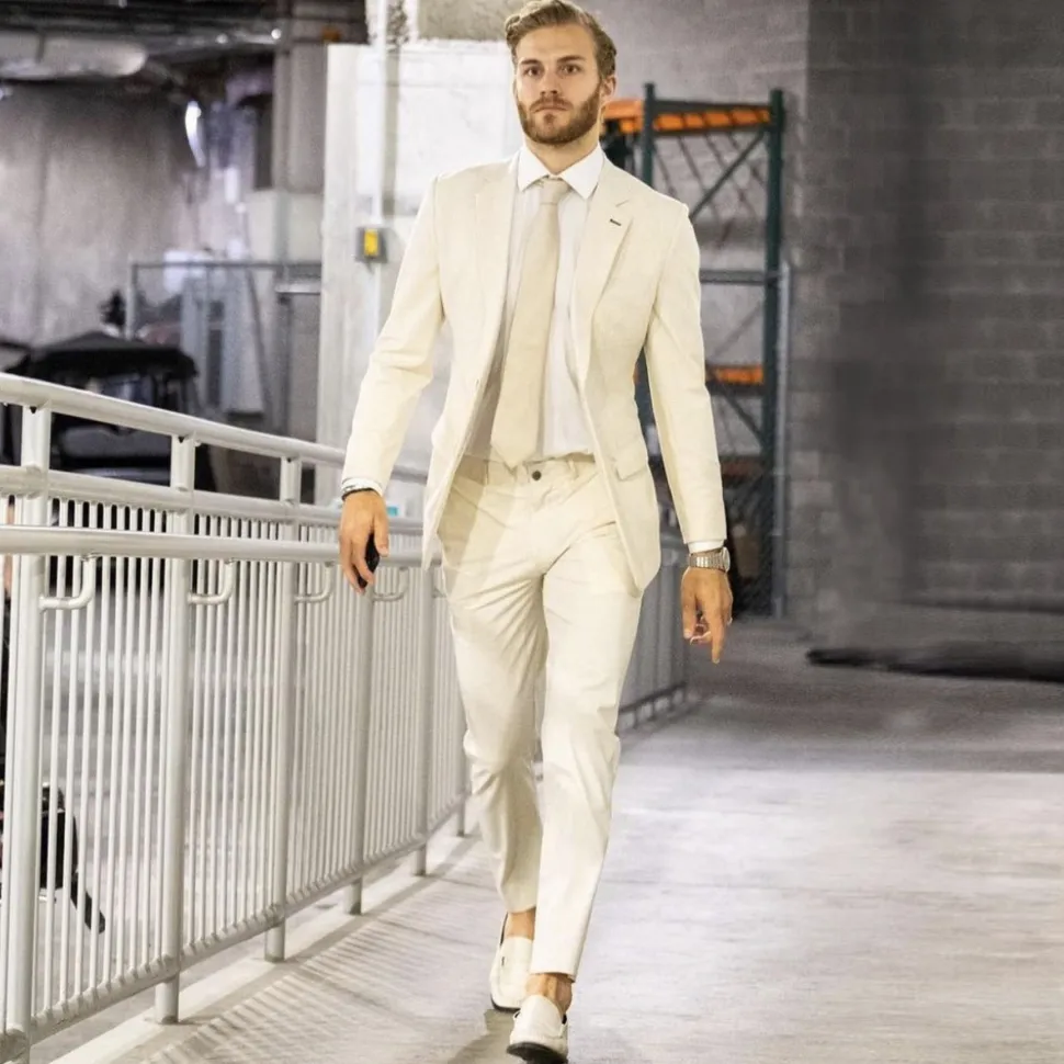 State and Liberty Athletic Fit Stretch Blazer - Lightweight Heathered Bamboo