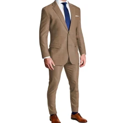 State and Liberty Athletic Fit Stretch Blazer - Heathered Cappuccino