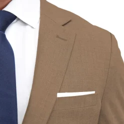 State and Liberty Athletic Fit Stretch Blazer - Heathered Cappuccino