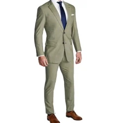 State and Liberty Athletic Fit Stretch Blazer - Heathered Olive