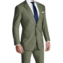 State and Liberty Athletic Fit Stretch Blazer - Heathered Forest Green