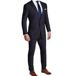 State and Liberty Athletic Fit Stretch Blazer - Heathered Midnight Navy