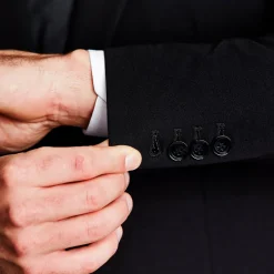 State and Liberty Athletic Fit Stretch Blazer - Black