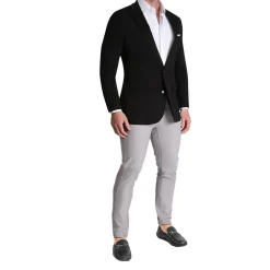 State and Liberty Athletic Fit Stretch Blazer - Black