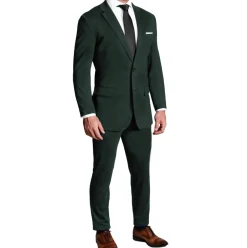 State and Liberty Athletic Fit Stretch Blazer - Solid Hunter Green