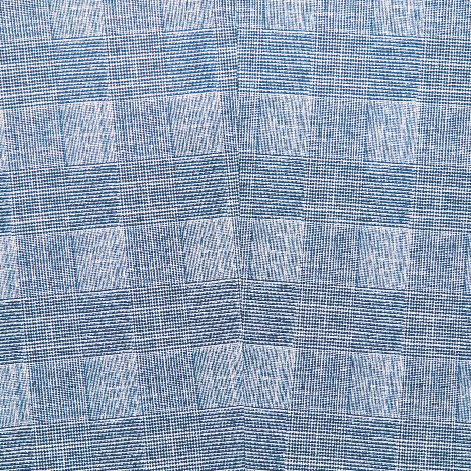 State and Liberty Athletic Fit Stretch Blazer - Knit Light Blue, Navy and White Plaid