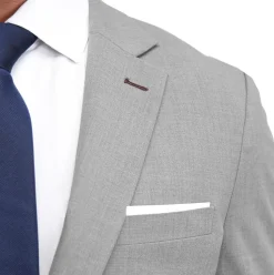 State and Liberty Athletic Fit Stretch Blazer - Lightweight Heathered Smoked Grey