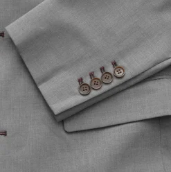 State and Liberty Athletic Fit Stretch Blazer - Lightweight Heathered Smoked Grey