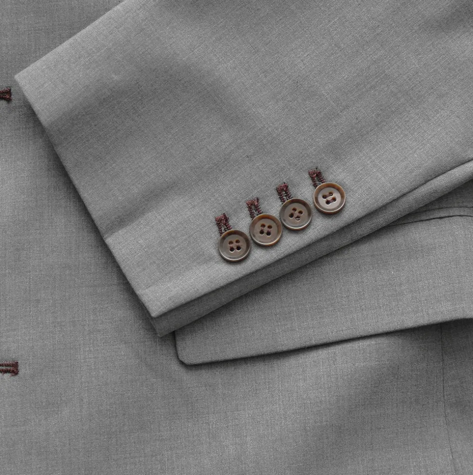 State and Liberty Athletic Fit Stretch Blazer - Lightweight Heathered Smoked Grey