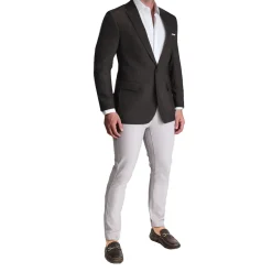 State and Liberty Athletic Fit Stretch Blazer - Heathered Charcoal