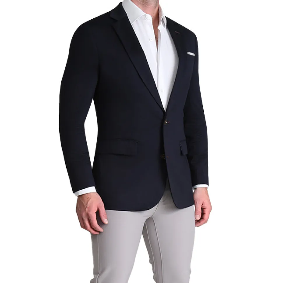 State and Liberty Athletic Fit Stretch Blazer - Navy