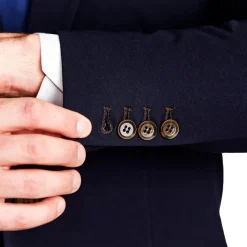 State and Liberty Athletic Fit Stretch Blazer - Navy