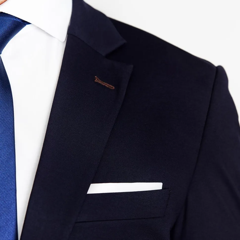 State and Liberty Athletic Fit Stretch Blazer - Navy