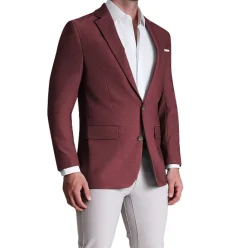 State and Liberty Athletic Fit Stretch Blazer - Heathered Maroon