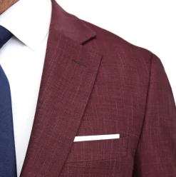 State and Liberty Athletic Fit Stretch Blazer - Heathered Maroon