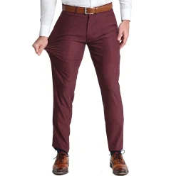 State and Liberty Athletic Fit Stretch Blazer - Heathered Maroon