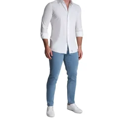 State and Liberty Athletic Fit Stretch Jeans - Light Blue