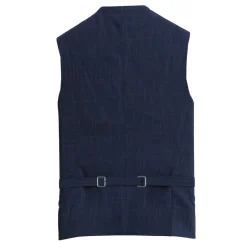 State and Liberty Athletic Fit Stretch Suit Vest - Heathered Navy