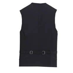 State and Liberty Athletic Fit Stretch Suit Vest - Navy