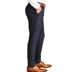 State and Liberty Athletic Fit Stretch Suit Pants - Heathered Midnight Navy