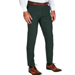State and Liberty Athletic Fit Stretch Suit Pants - Hunter Green