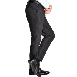 State and Liberty Athletic Fit Stretch Suit Pants - Heathered Charcoal