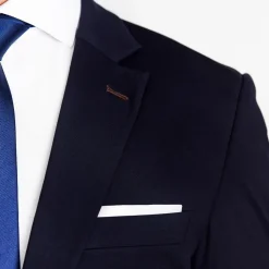 State and Liberty Athletic Fit Stretch Suit - Navy