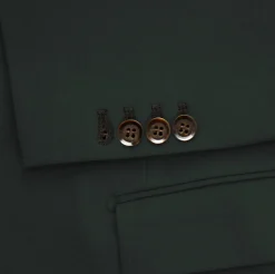 State and Liberty Athletic Fit Stretch Suit - Solid Hunter Green