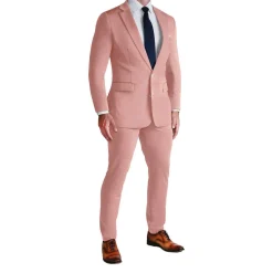 State and Liberty Athletic Fit Stretch Suit - Solid Rose