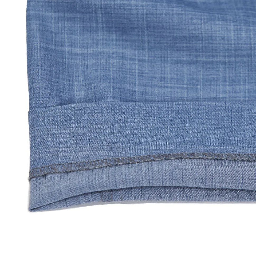 State and Liberty Athletic Fit Stretch Suit Pants - Heathered Light Blue