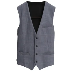 State and Liberty Athletic Fit Stretch Suit Vest - Heathered Grey