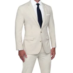 State and Liberty Athletic Fit Stretch Suit - Lightweight Heathered Bamboo