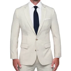 State and Liberty Athletic Fit Stretch Suit - Lightweight Heathered Bamboo