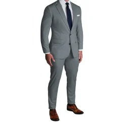 State and Liberty Athletic Fit Stretch Suit - Solid Dusty Sage