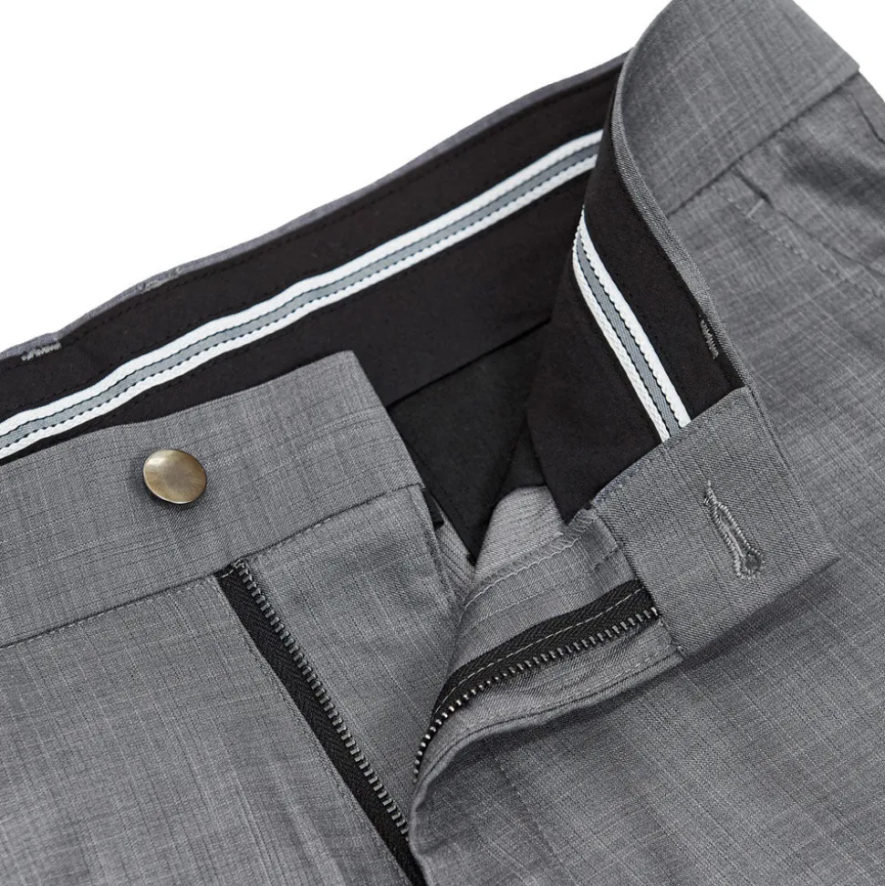 State and Liberty Athletic Fit Stretch Suit Pants - Heathered Grey