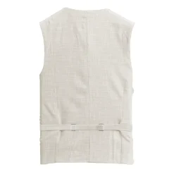 State and Liberty Athletic Fit Stretch Suit Vest - Lightweight Heathered Bamboo