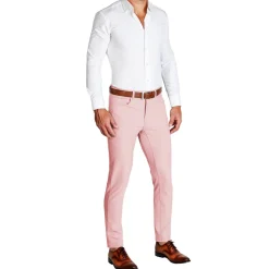 State and Liberty Athletic Fit Stretch Tech Chino - Coral Pink