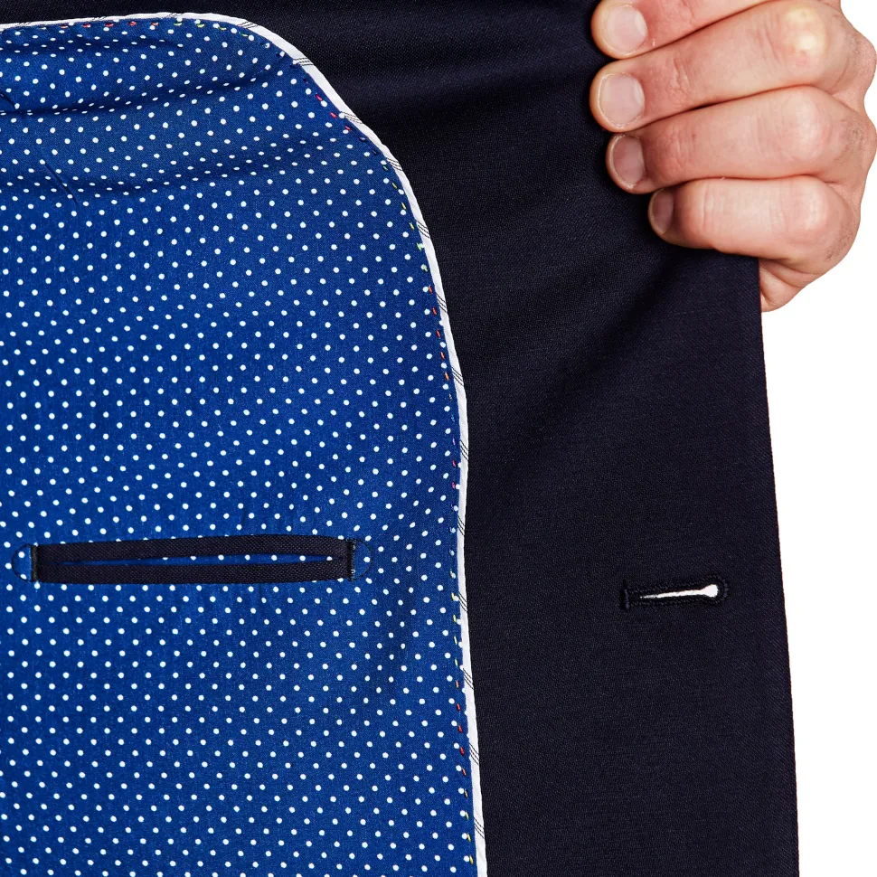 State and Liberty Athletic Fit Stretch Tuxedo - Navy with Peak Lapel