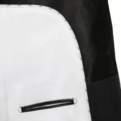 State and Liberty Athletic Fit Stretch Tuxedo Jacket - Black with Peak Lapel