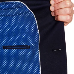 State and Liberty Athletic Fit Stretch Tuxedo Jacket - Navy with Shawl Lapel