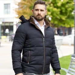 State and Liberty Down Puffer Coat - Black