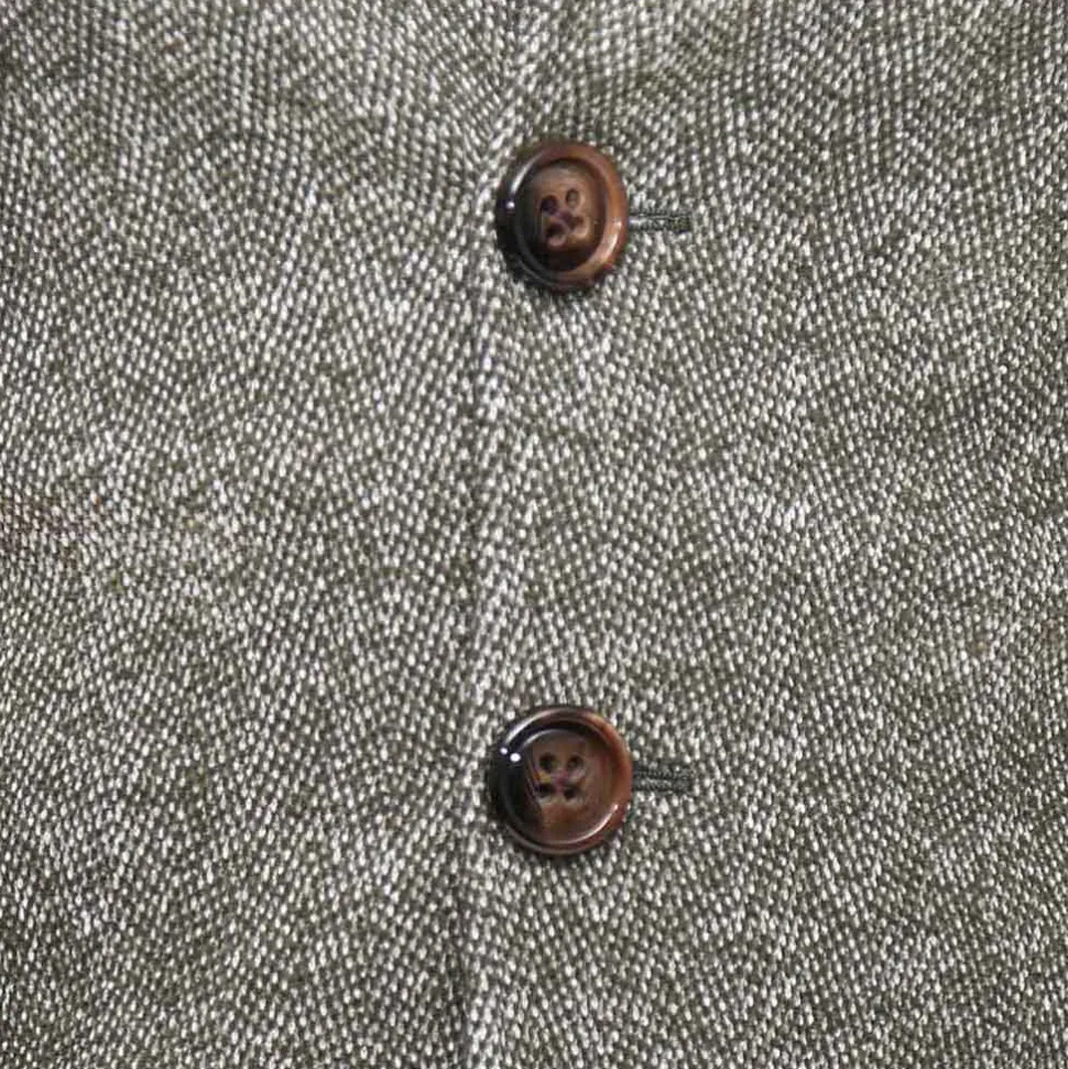 State and Liberty Green Herringbone Overcoat