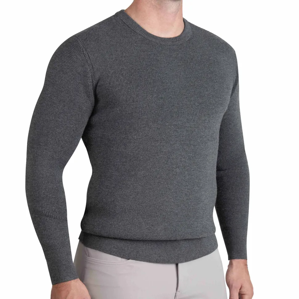 State and Liberty Heavy Knit Crewneck - Charcoal