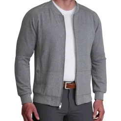 State and Liberty Knit Stretch Bomber - Grey