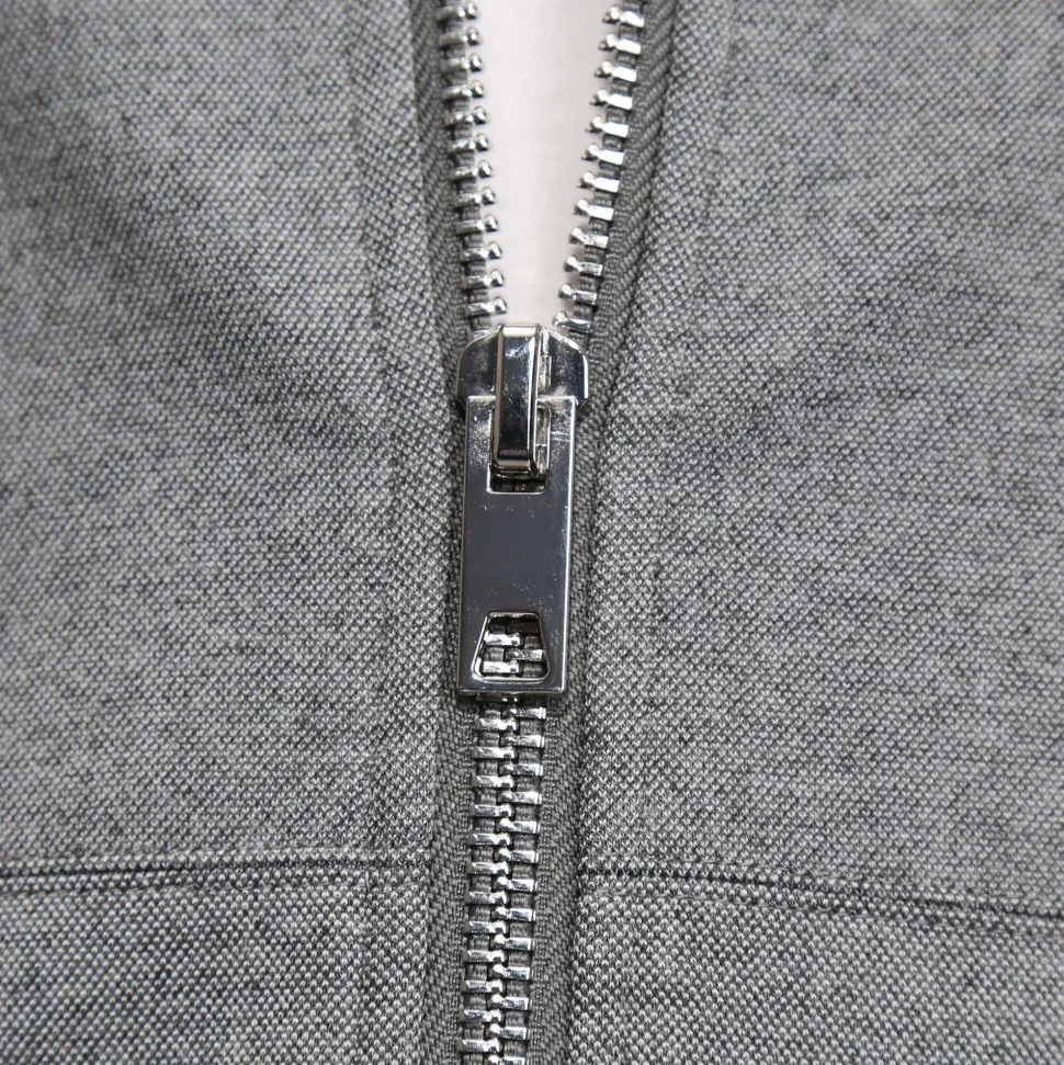 State and Liberty Knit Stretch Bomber - Grey