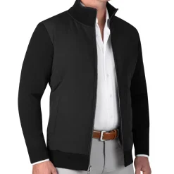 State and Liberty Knit Zip Jacket - Black