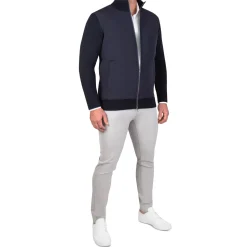 State and Liberty Knit Zip Jacket - Navy