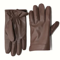 State and Liberty Leather Gloves - Dark Brown