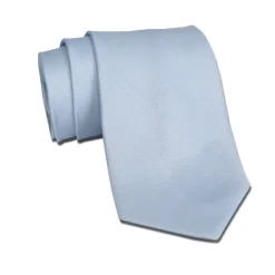 State and Liberty Light Blue Woven Silk Tie